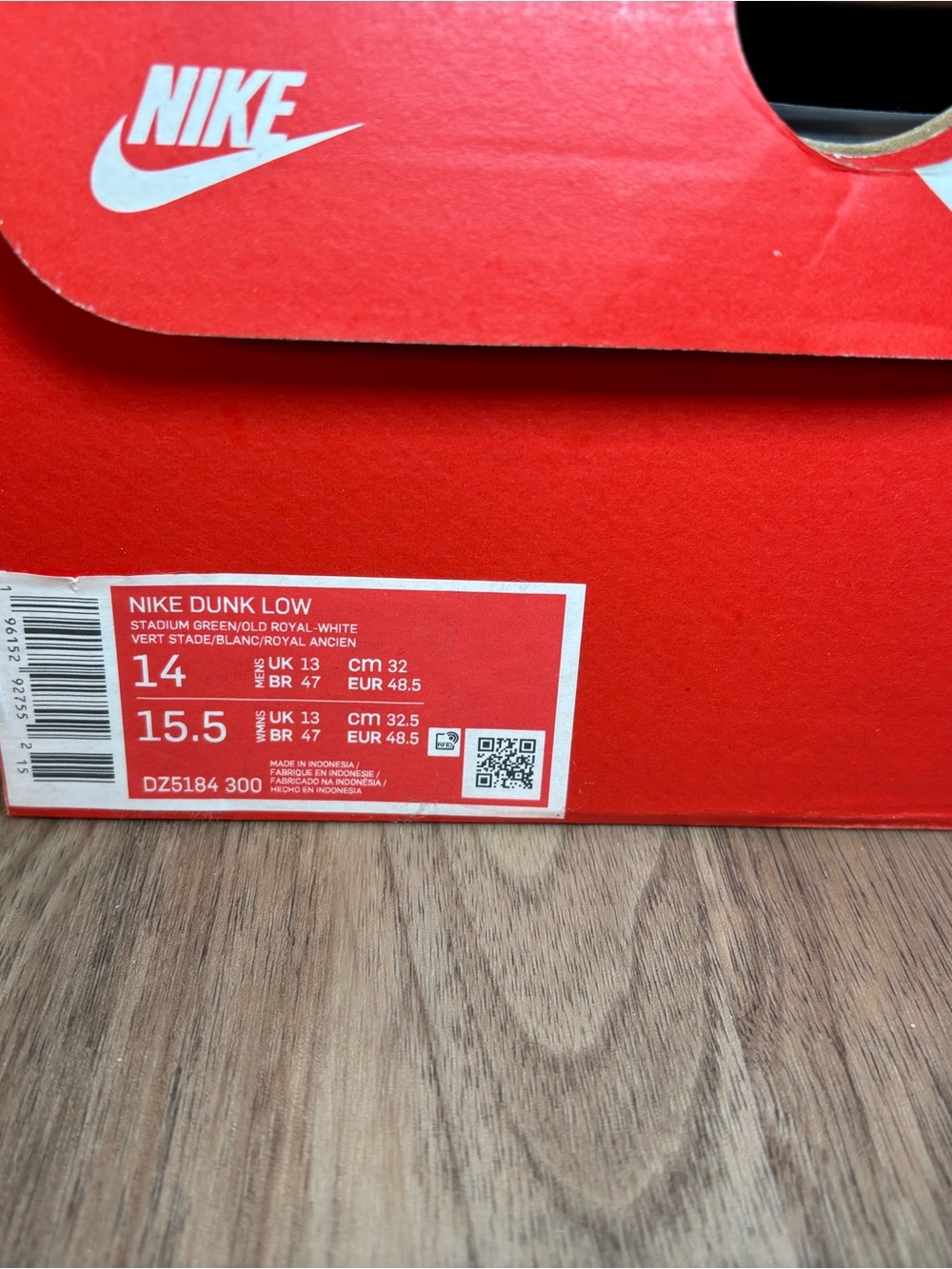 Nike Dunk Low Foam Finger Multicolor Low-Top Sneakers — Green, Blue, Red, Yellow - Picture 8 of 8
